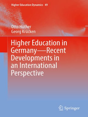 cover image of Higher Education in Germany—Recent Developments in an International Perspective